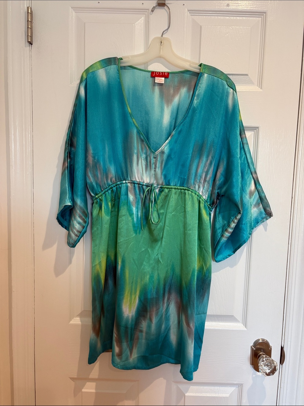 Natori Josie Teal & Mint Ombre V-Neck Tunic